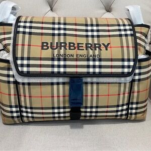 Burberry diaper bag